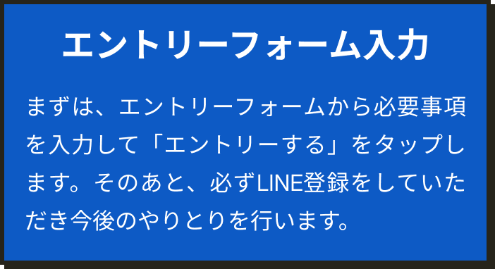 エントリーフォーム入力